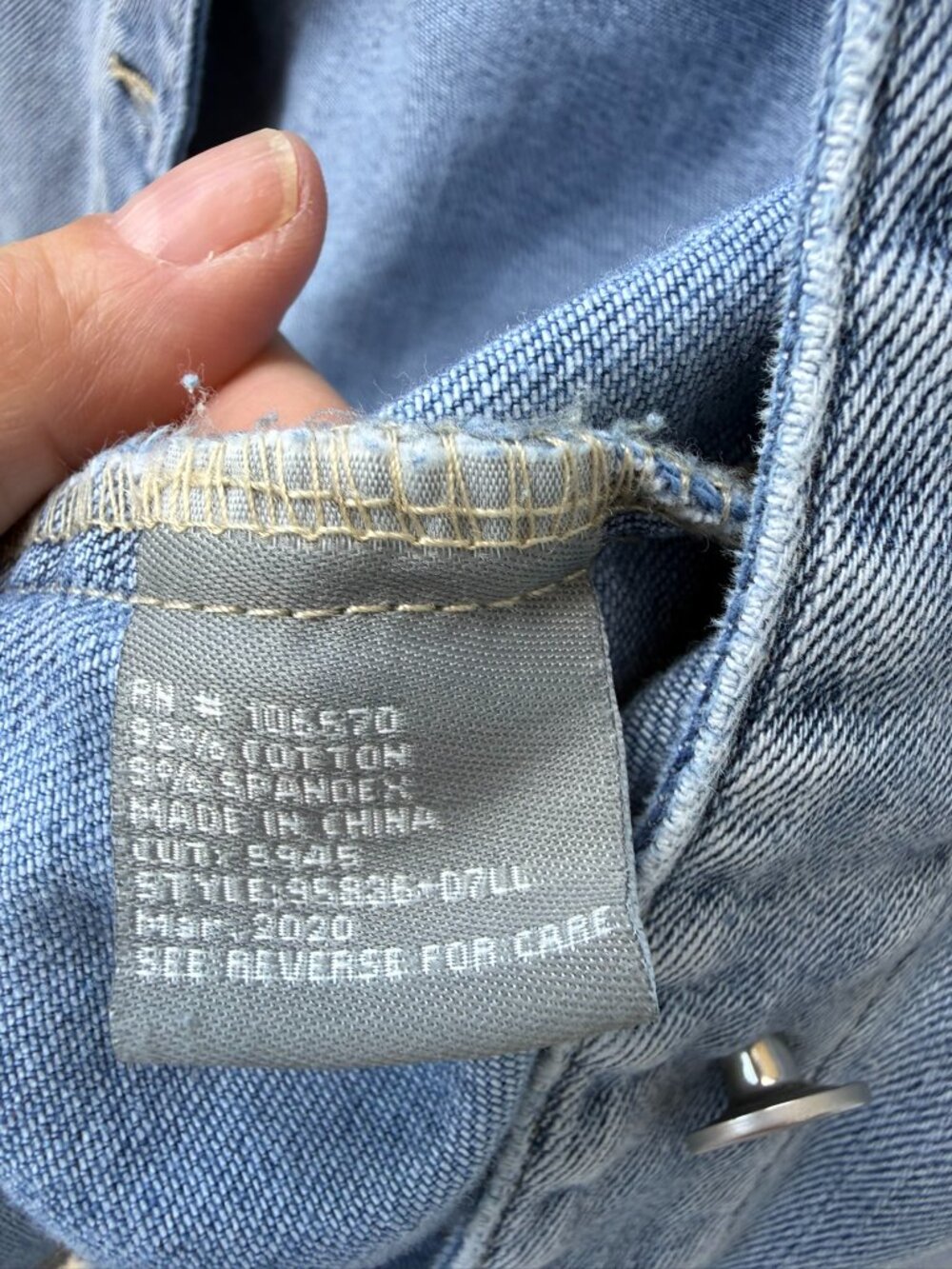 h-trailz Monogram Back Panel Denim Jacket Size Large - Picture 4 of 4
